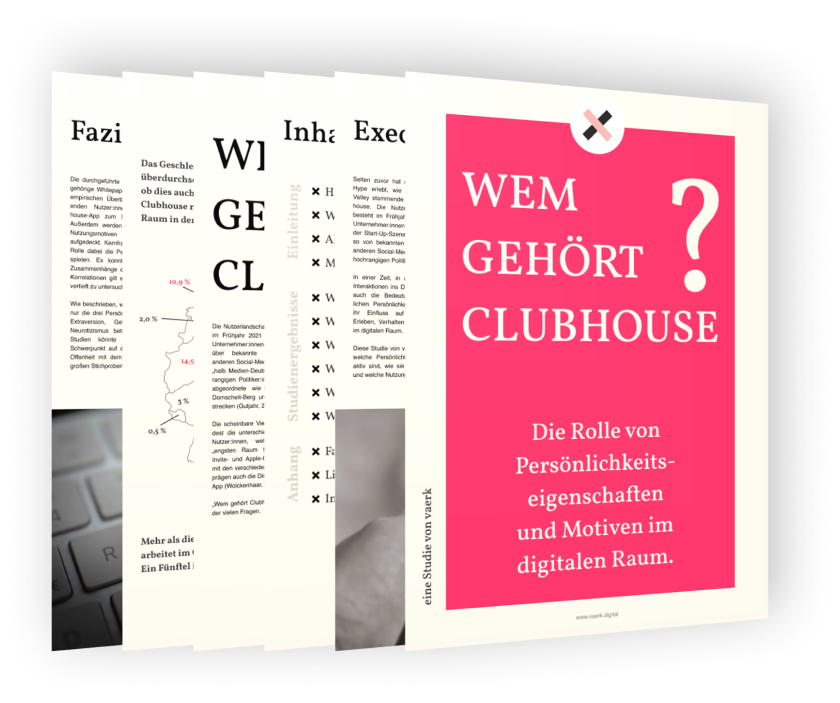 Clubhouse-Studie, Umfrage Clubhouse